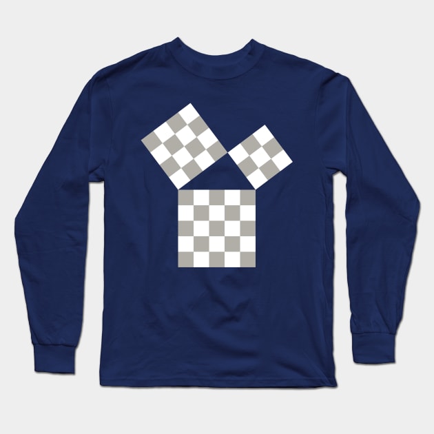 Pythagorean Theorem Triple Squares Graphic Math And Geometry Long Sleeve T-Shirt by Rewstudio